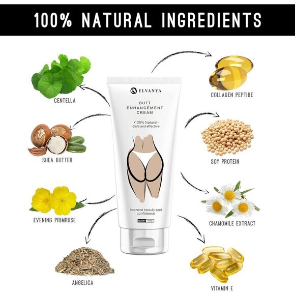 ELVANYA Butt & Hip Cosmetic Enhancement Sculpting Shaping Lifting Firming Cream - Picture 3 of 5